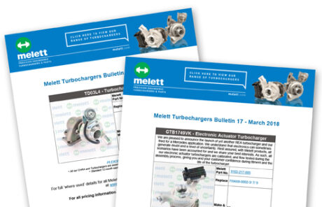 New Melett turbocharger parts