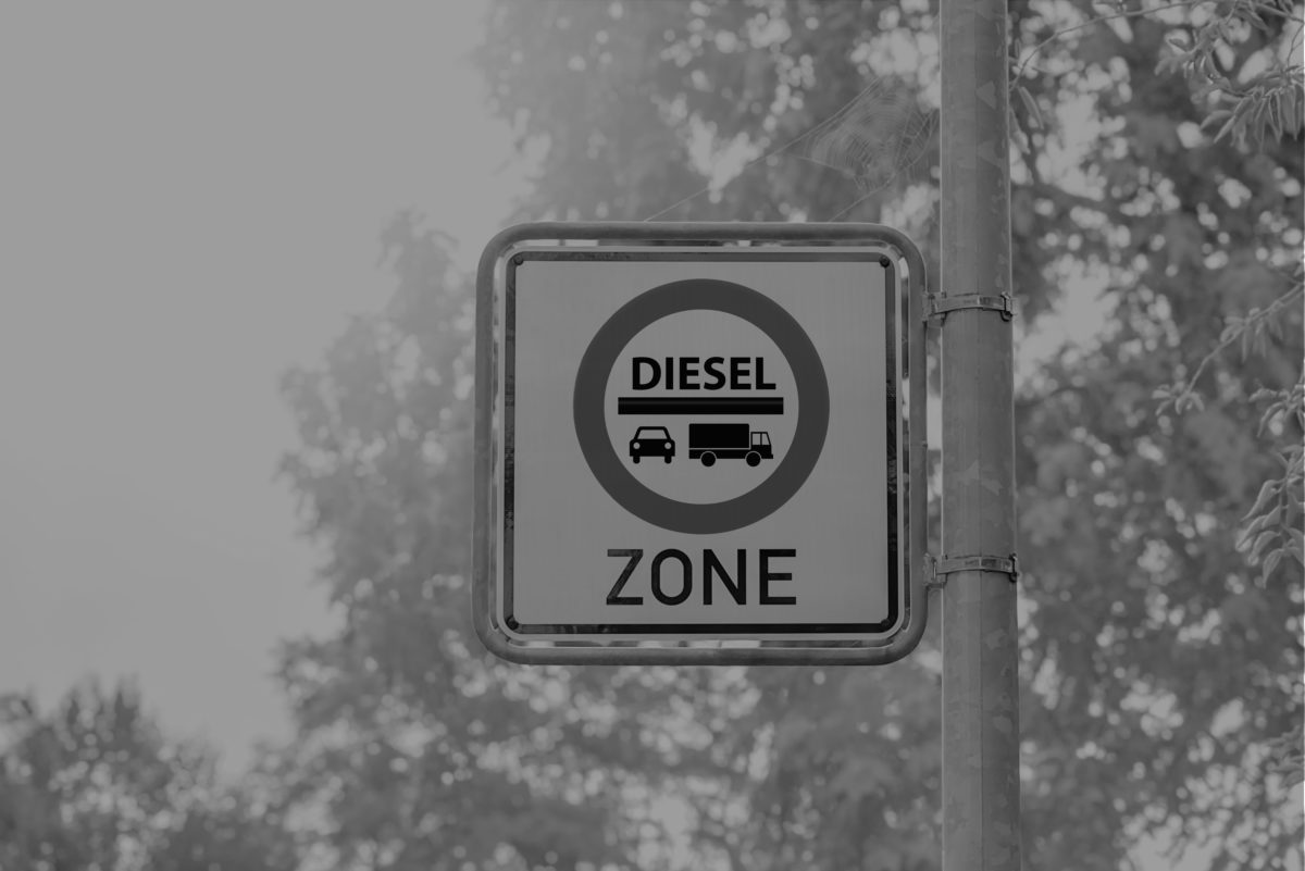 Diesel zone - stock image